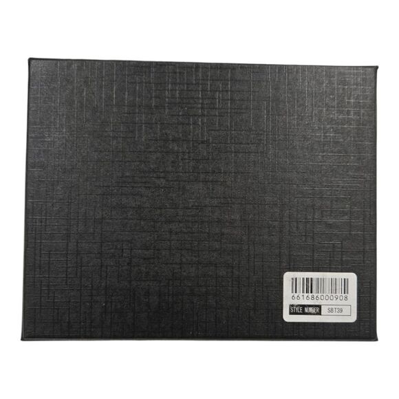 MEN'S  LUXURY GRAVELSTONE  BOW TIE WITH POCKET  SQUARE. SBT39. - Picture 3 of 3